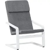 vidaXL Fauteuil relax gris foncé Tissu