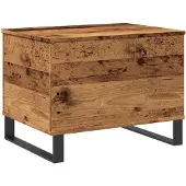 vidaXL Table basse imitation vieux bois 60x44,5x45 cm Bois composite