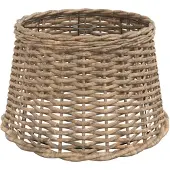 vidaXL Abat-jour Marron Ø45x28 cm osier