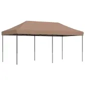 vidaXL Tente de réception pliante Pop-Up brune 580x292x315 cm