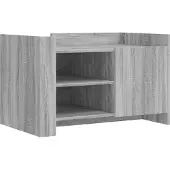 vidaXL Table basse Gris Sonoma 80x50x50 cm Bois composite