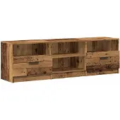 vidaXL Armoire TV aspect bois ancien 150x33,5x45 cm Bois composite