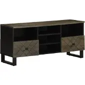 vidaXL Armoire TV 100x33x46 cm en bois massif de manguier