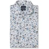 Olymp Chemise Luxor Imprimée Bleue