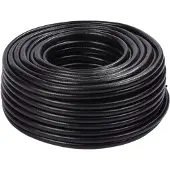 Relaxdays Tuyau d'arrosage , 50 m, tuyau d'arrosage universel 1/2", résistant aux UV et aux intempéries, tuyau d'arrosage en tissu, PP, noir