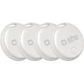 SBS Localisateur d'objets résistant à l'eau, compatible avec Apple Find My 4 pces