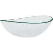 vidaXL Lavabo en verre trempé 54,5x35x15,5 cm Transparent