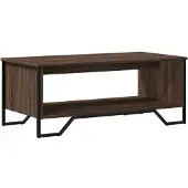 vidaXL Table basse marron imitation chêne 100x51x40 cm Bois composite