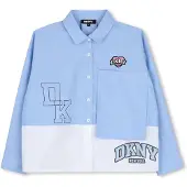 DKNY D62781 Long Sleeve Shirt Bleu 8 Years Fille
