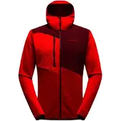 La Sportiva Sweat à capuche Lucendro Thermal M, polaire d'alpinisme, homme - , taille : L, couleur : R24R25 - Mountain Red/Redwood