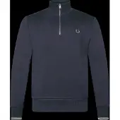 Fred perry Pull Demi-Zip Foncé Bleu Bleu foncé taille M