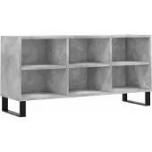vidaXL Armoire TV gris béton 103,5x30x50 cm Bois composite