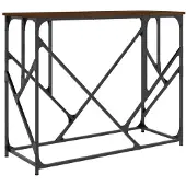 vidaXL Table console chêne marron 100x40x80 cm bois d'ingénierie
