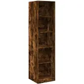 vidaXL Armoire chêne fumé 50x50x200 cm Bois composite