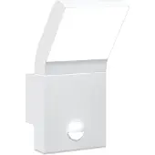 vidaXL Applique murale d'extérieur LED avec capteur blanc Fonte d'aluminium