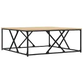 vidaXL Table basse chêne Sonoma 100x100x40 cm bois composite