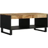 vidaXL Table basse 90x50x40 cm en bois massif de manguier