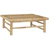 vidaXL Table de jardin 65x65x30 cm bambou