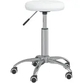 vidaXL Chaise de bureau Pivotante Blanc Similicuir