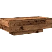 vidaXL Table basse imitation vieux bois 100x49,5x31 cm Bois composite