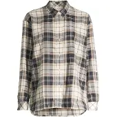 Barbour Chemisier crème / bleu marine
