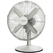 Cecotec 05214, ventilateur sur pied, argenté, table, acier, courant alternatif, 300 mm