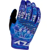 FLY Racing Kinetic Blur Off-road Gloves Bleu L