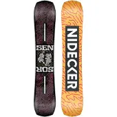Nidecker - Snowboard all-mountain freestyle - Sensor Women 2026 pour Femme en Bois - Taille 139 cm - Rouge