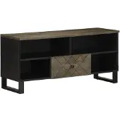 vidaXL Armoire TV 100x33x46 cm en bois massif de manguier