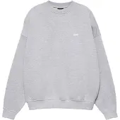Pull&Bear Sweat-shirt 'STWD' gris clair / blanc