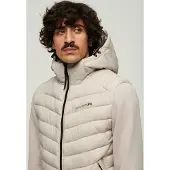 Superdry Storm Hybrid Padded Jacket Beige 2XL Homme