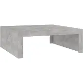 vidaXL Table basse gris béton 100x100x35 cm Bois composite