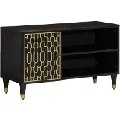 vidaXL Armoire TV 80x31,5x46 cm en bois massif de manguier