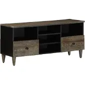 vidaXL Armoire TV 100x33x46 cm en bois massif de manguier