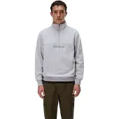 Napapijri Box Logo Half Zip Sweatshirt Gris S Homme