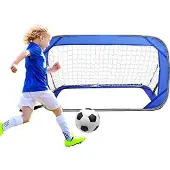 Markenlos But de football , portable et pliable, pour enfants et adultes