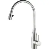 NABER Robinet EVE LED en INOX avec lumière et mousseur extractible / / Robinet / Robinetterie / Mitigeur - mélangeur