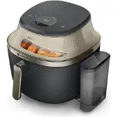 Philips Airfryer Série 5000 avec fonction vapeur NA543/00 7,2 L 2000 W 12 programmes Noir/Champagne