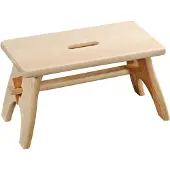 Kesper Tabouret en bois - Tabouret marchepied - Tabouret en bois - Tabouret pour enfants - Tabouret pour pieds - dim. 42 x 21,5 x 20,5 cm