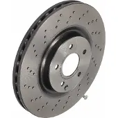 Brembo Disque de frein 09A44821 avant, ventilé, à haute teneur en carbone, 1 pièce