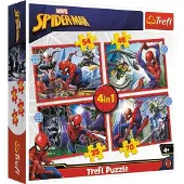 Trefl PUZZLE CUBES 4en1 Spiderman Héroïque 34384
