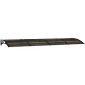vidaXL Auvent de porte noir 350x100 cm polycarbonate