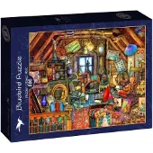 Bluebird Puzzle Jeu de puzzle Hidden Object Attic - 500 pièces Puzzle pour enfants