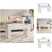 vidaXL Table basse blanche 101x49x52 cm Bois composite - Tables basses