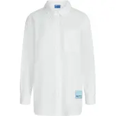 Karl lagerfeld JEANS Chemisier 'KLJ X Pietro Terzini' noir / blanc