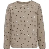 Hummel T-Shirt chocolat / kaki / noir / blanc