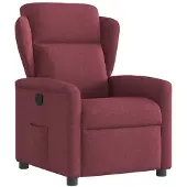 vidaXL Fauteuil relax rouge vin Tissu