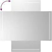 vidaXL Miroir de salle de bain LED 40x70 cm