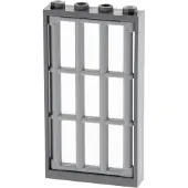 LEGO 1x fenêtre cadre 1x4x6 nouveau-gris foncé grille nouveau-gris clair 92589 60596