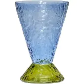 Hubsch - Abyss Vase Light Blue/Olive Hübsch